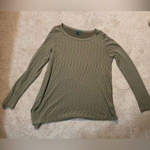 Anthropologie Left of center large green long sleeve